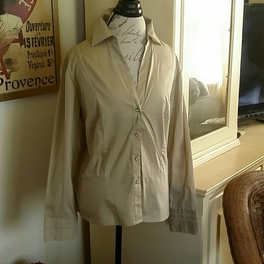 Cato blouse sz 14-16 W, tan